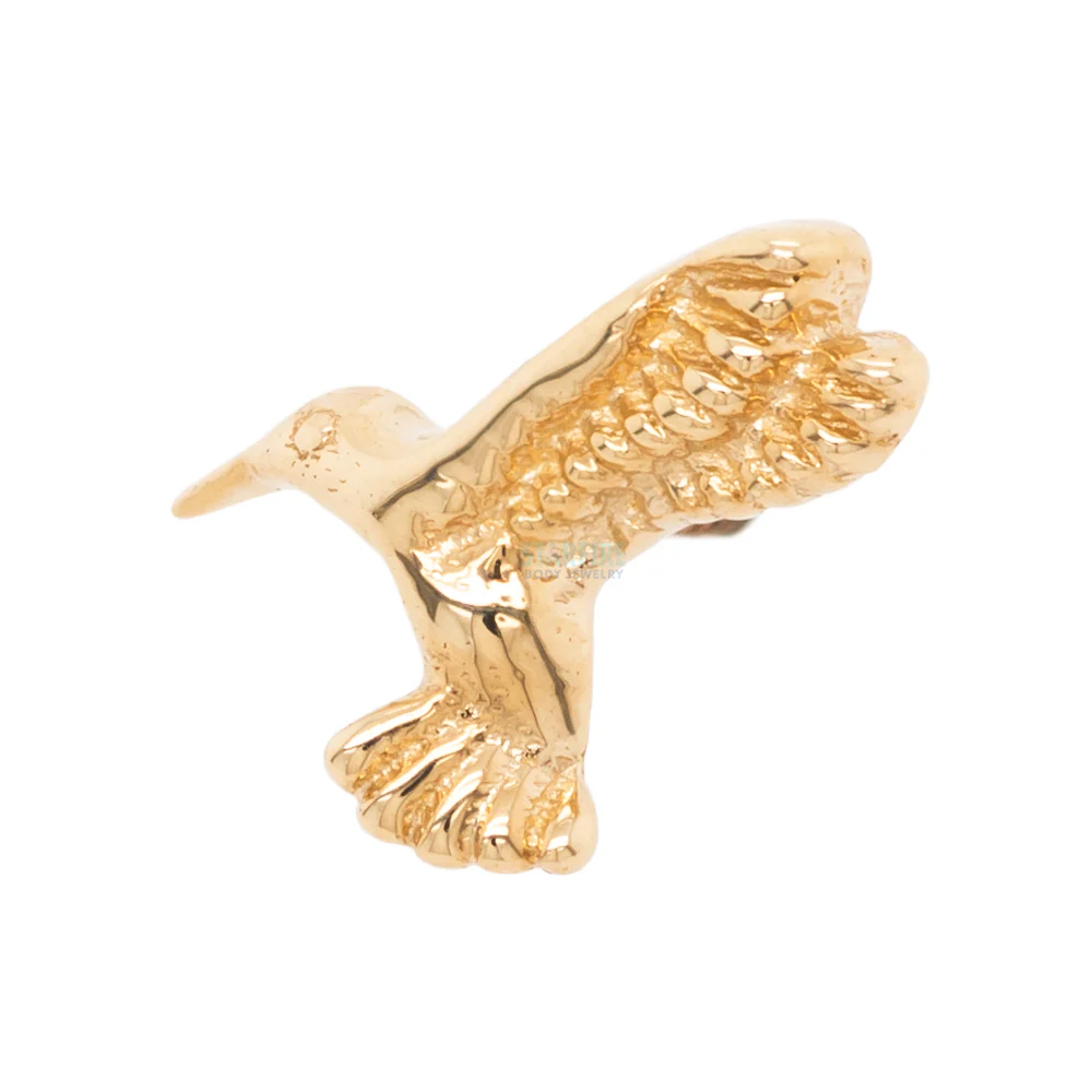 Hummingbird Small Threaded End in Gold - Image 3