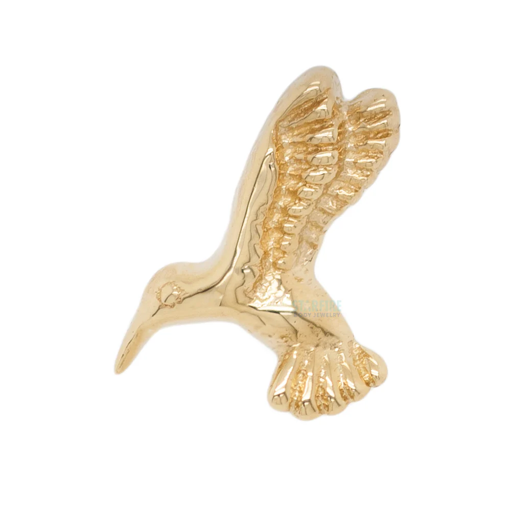 Hummingbird Small Threaded End in Gold - Image 4