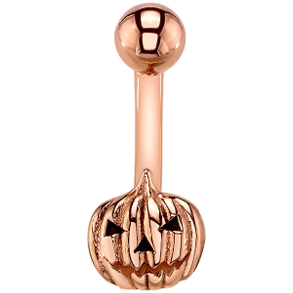 Jack O Lantern Navel Curve in Gold - Image 2