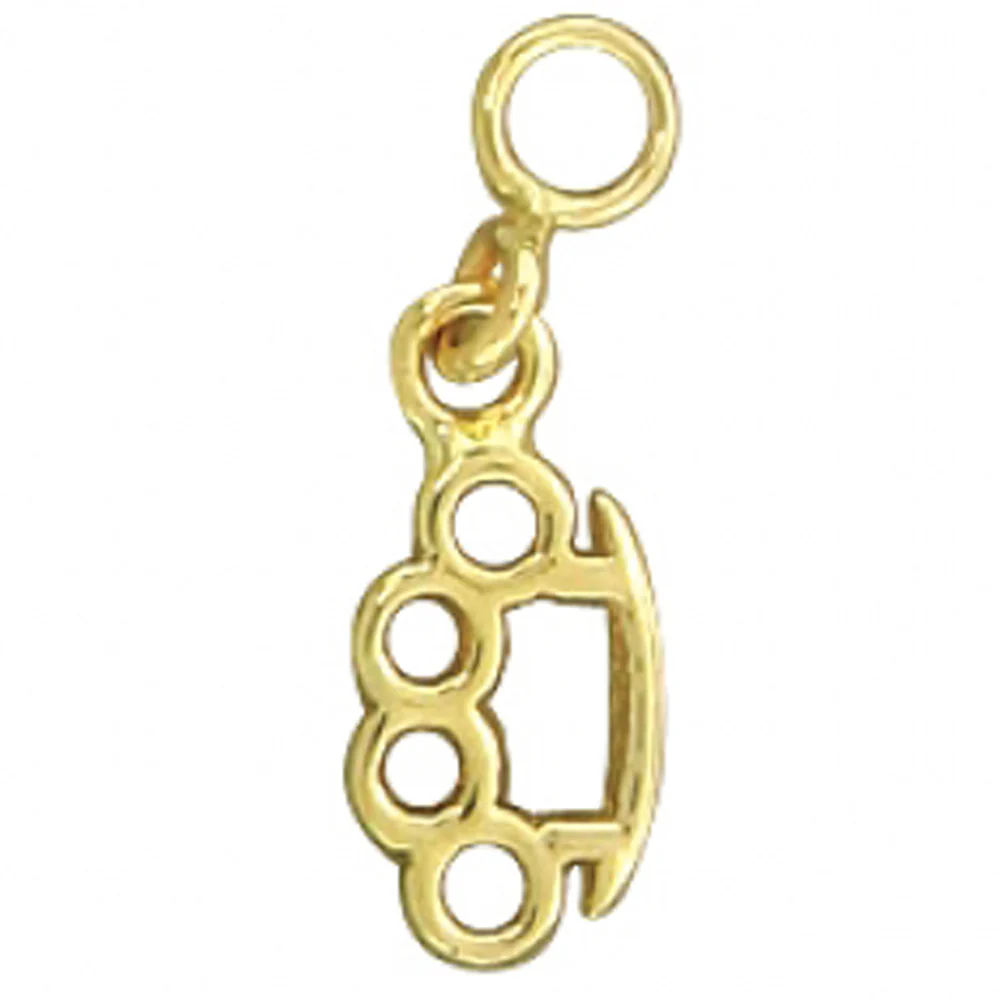 "Knuckle Duster" Charm in Gold - Image 2