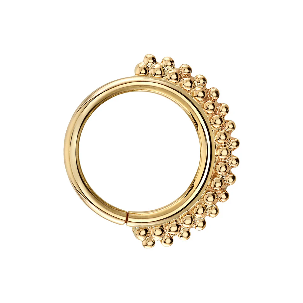 "Kolo" Nostril Seam Ring in Gold - Image 2