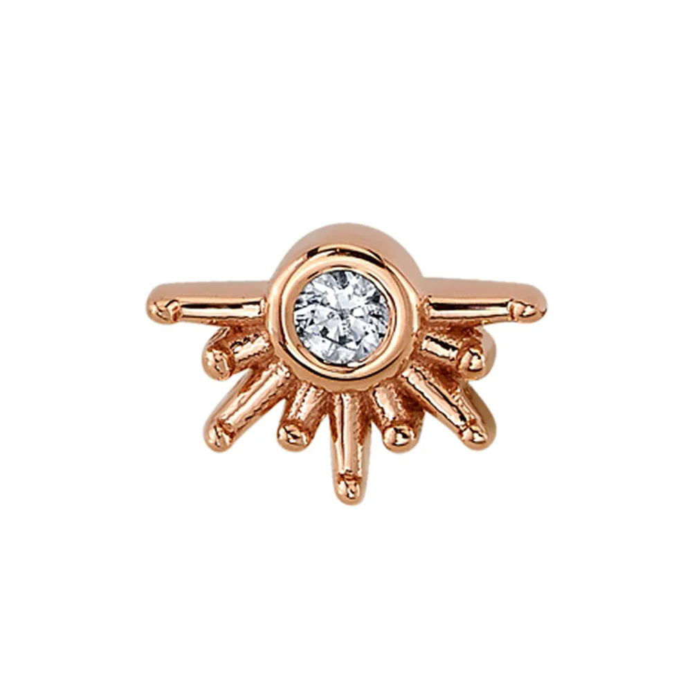 "Live to Tell" Threaded End in Gold with DIAMOND - Image 4