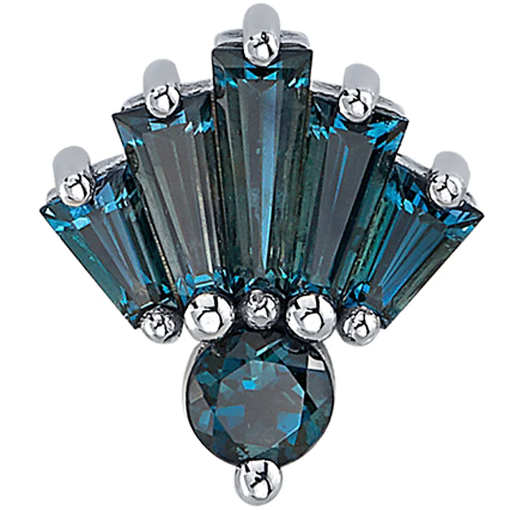 "Love Drunk" Threaded End in Gold with London Blue Topaz' - Image 2