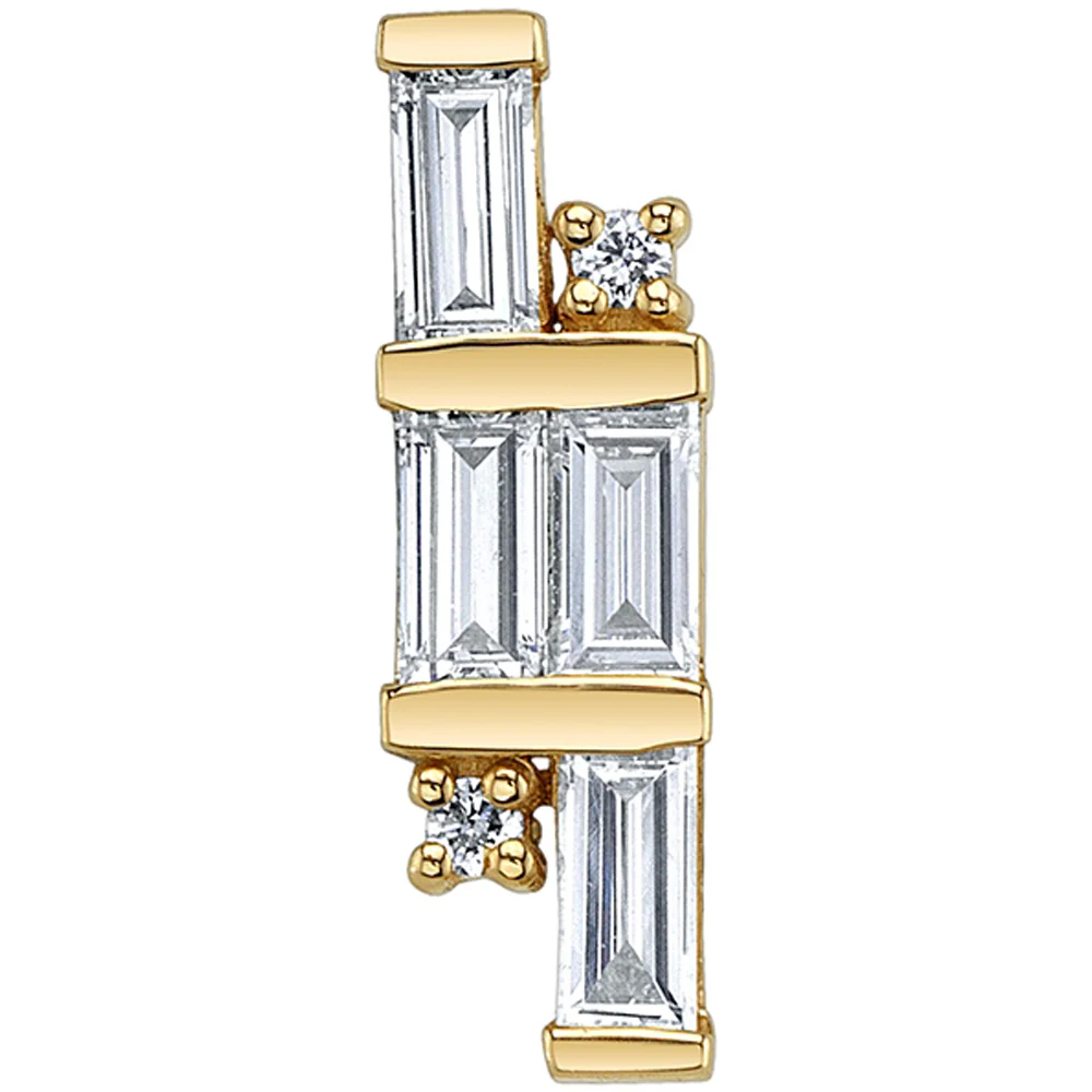 "Luminance" Threaded End in Gold & Platinum DIAMONDS - Image 2