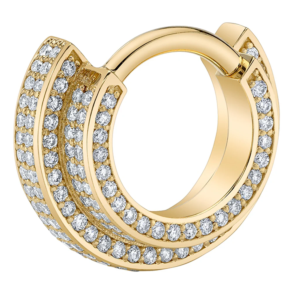 "Lysa" Hinge Ring in Gold with DIAMONDS - Image 3