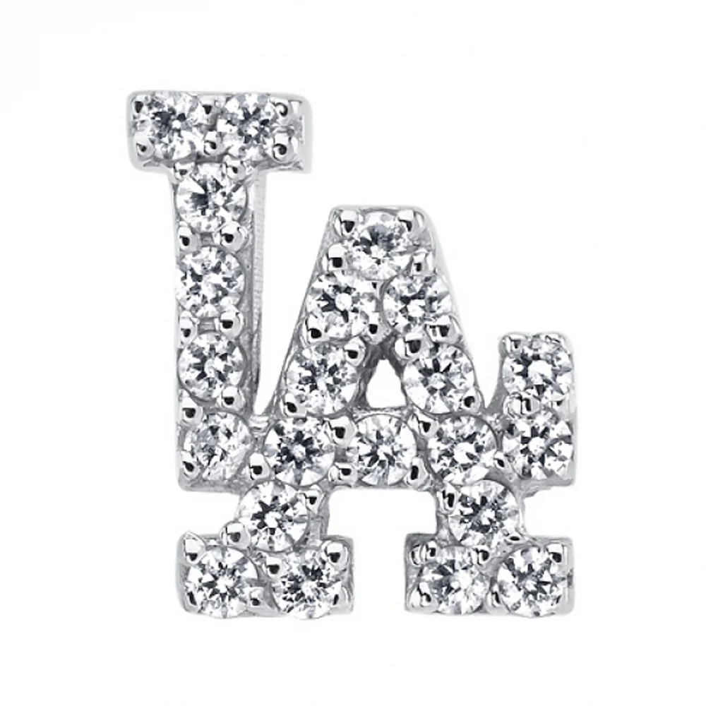 Micro Pave Los Angeles Threaded End in Gold in DIAMONDS - Image 3
