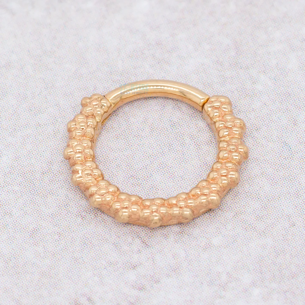 "Milo" Forward Facing Hinge Ring in Gold - Image 2