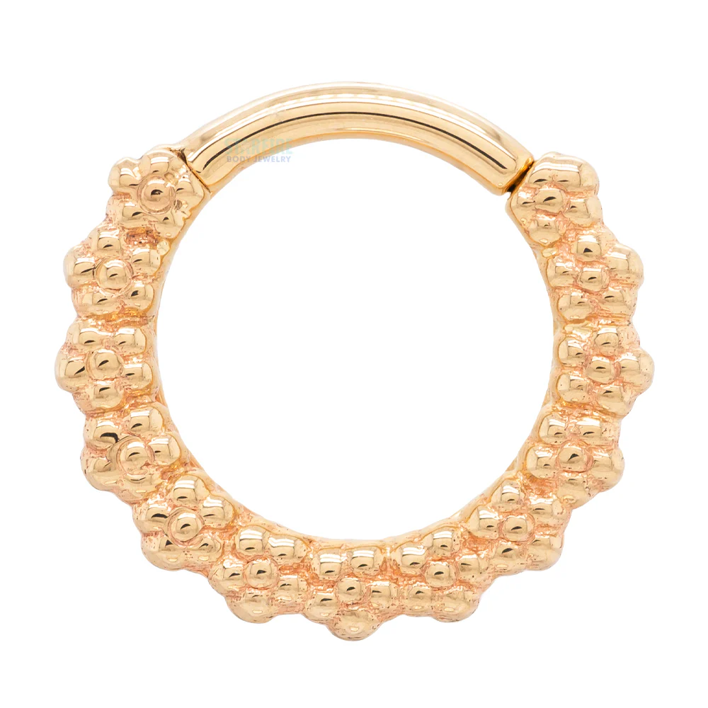"Milo" Forward Facing Hinge Ring in Gold - Image 5