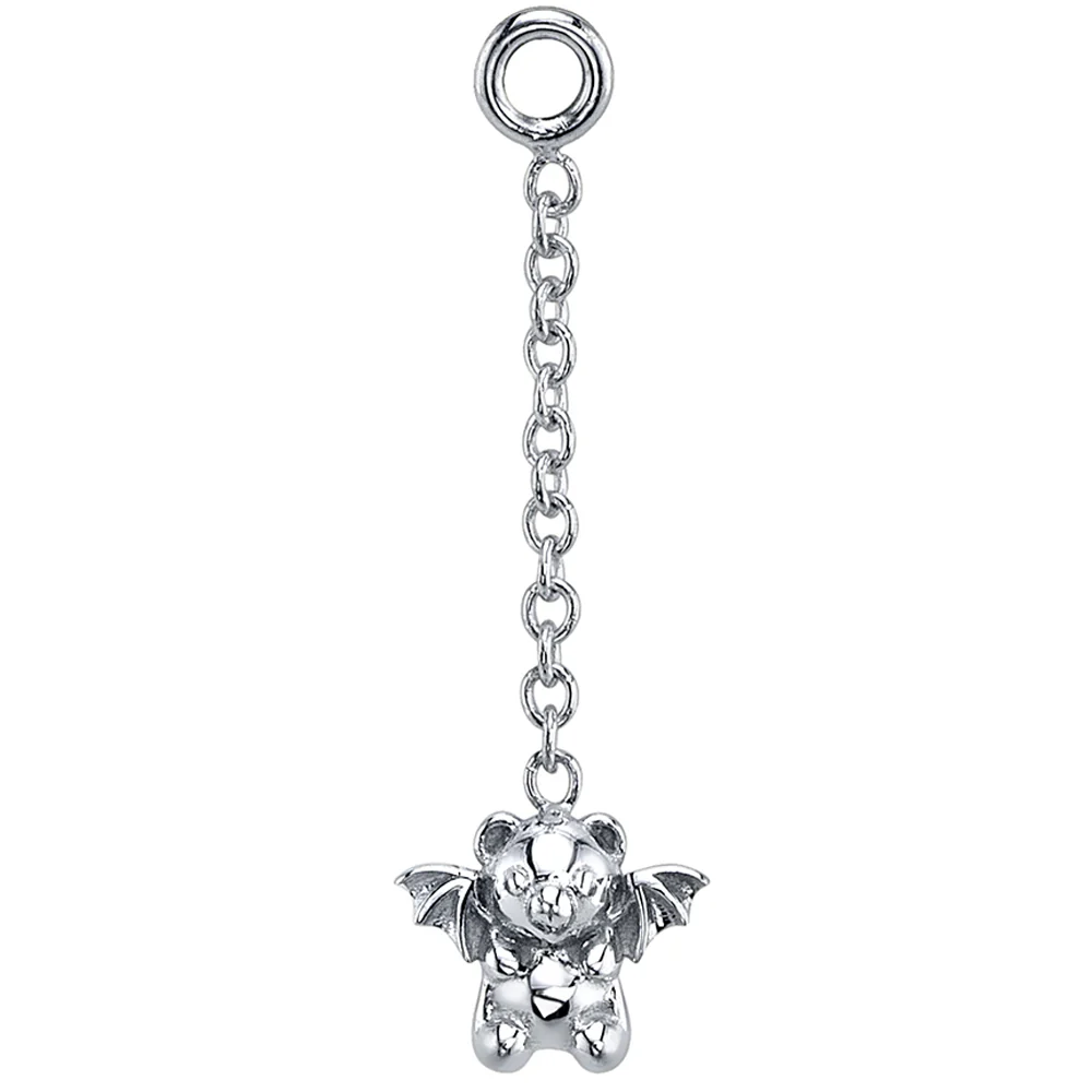 Mini "Nocturna" Chain Charm in Gold & Platinum - Image 4