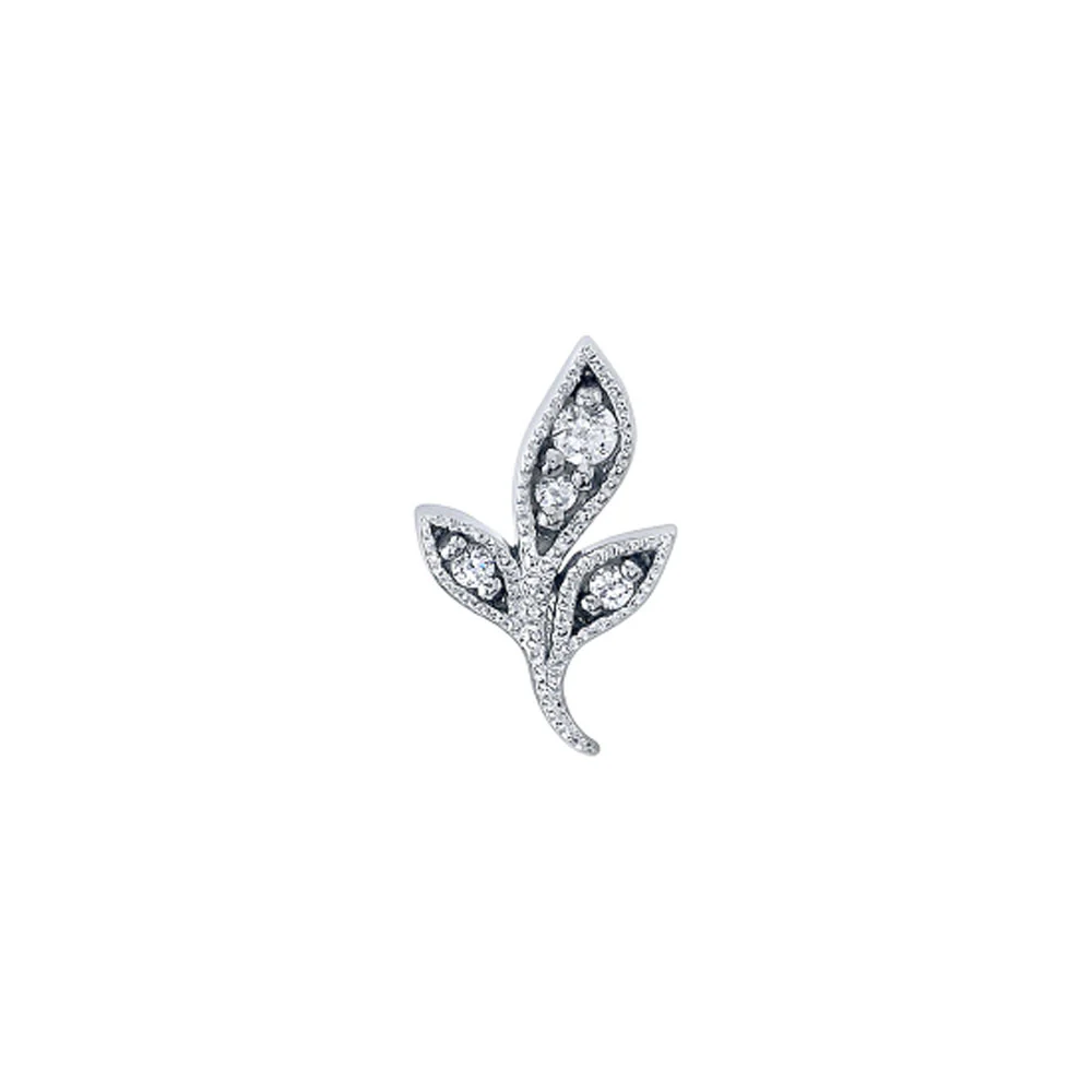 "Mini Wisteria" Threaded End in Gold with DIAMONDS - Image 2