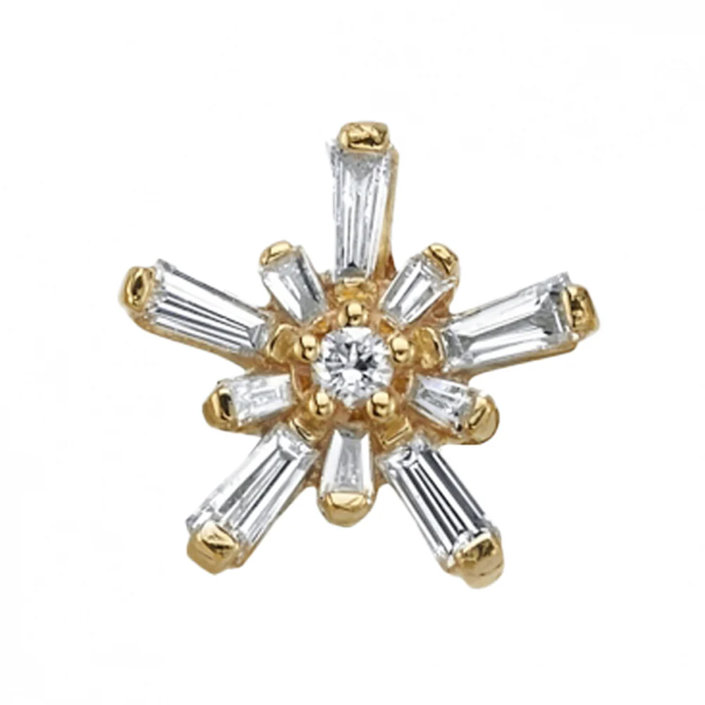 "Mininova" & "Supernova" Threaded End in Gold & Platinum with DIAMONDS - Image 2