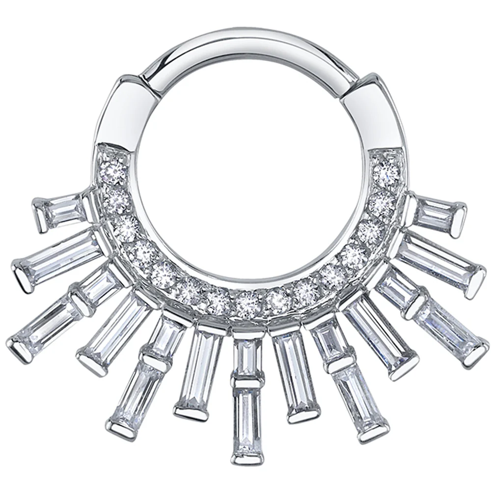 "Mountain Light" Hinge Ring in Gold with DIAMONDS - Image 3