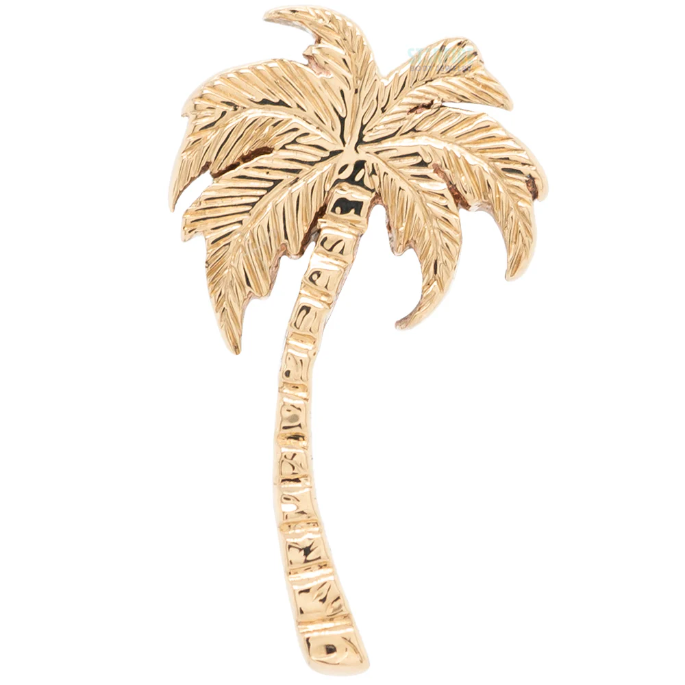 "Niki Palm Tree" Threaded End in Gold - Image 3