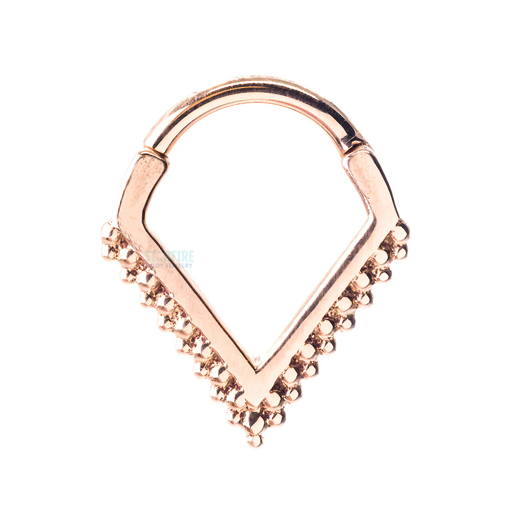 "Lanicia" Hinge V Ring in Gold - Image 6