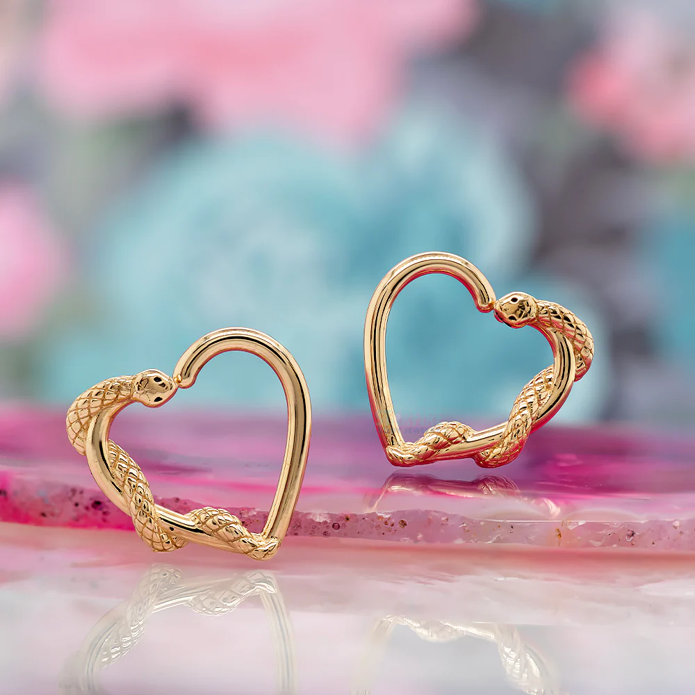 "Ophidian Heart" Ring in Gold - Image 2