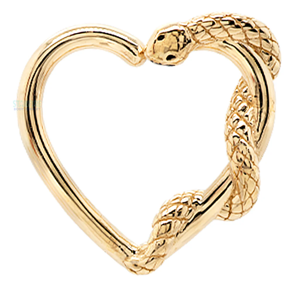 "Ophidian Heart" Ring in Gold - Image 3