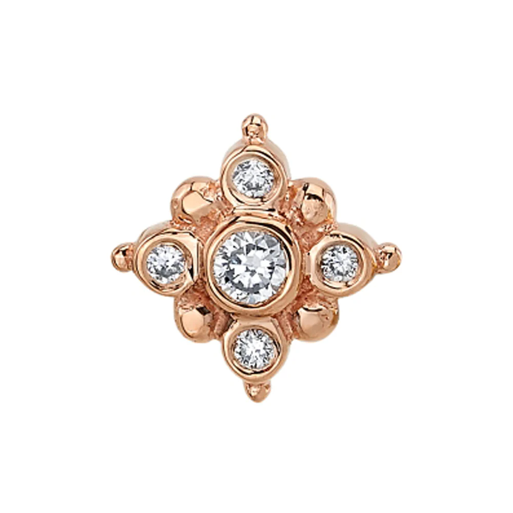 "Orion" Threaded End in Gold with DIAMONDS - Image 2