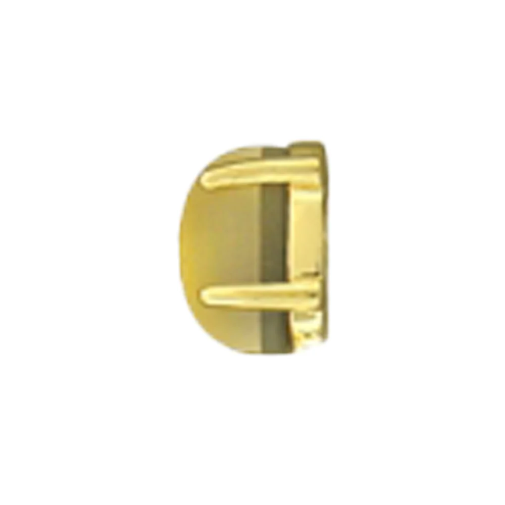 Oval Cabochon Prong Threaded End in Gold with Sandblasted Citrine - Image 2