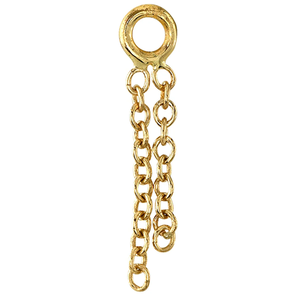 "Perdita 2" Chain Charm in Gold - Image 2