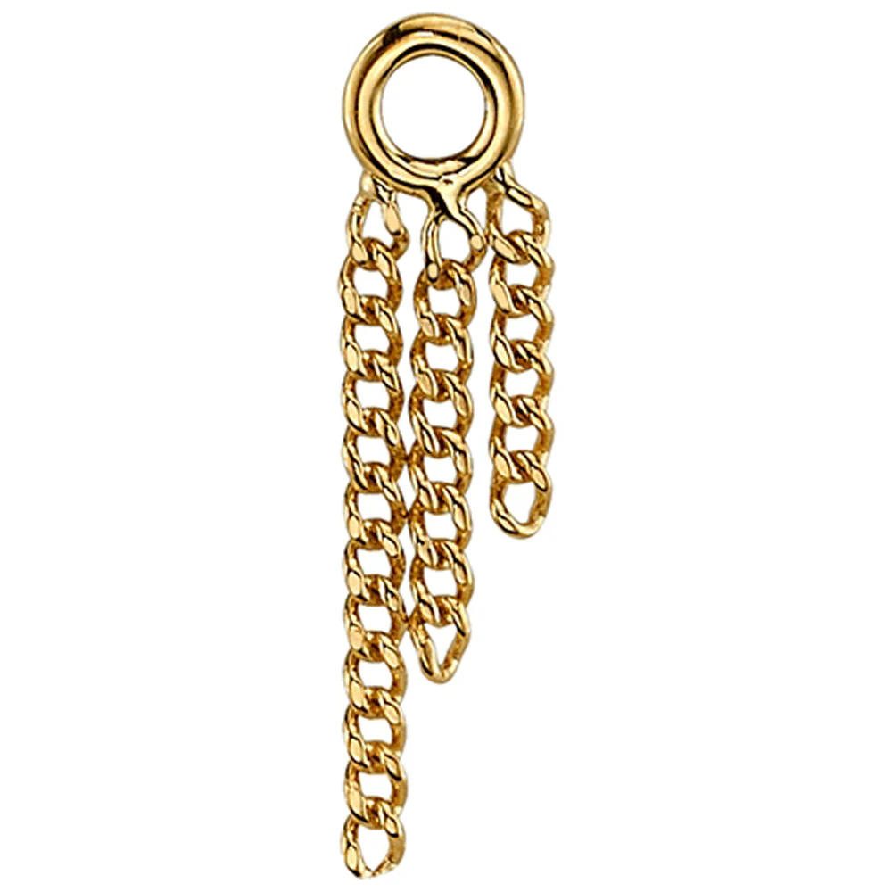 "Perdita 3" Chain Charm in Gold - Image 2