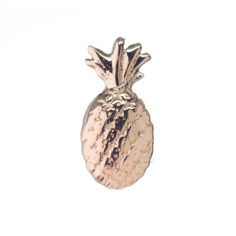 Pineapple (Antiqued Finished) Threaded End in Gold - Image 2