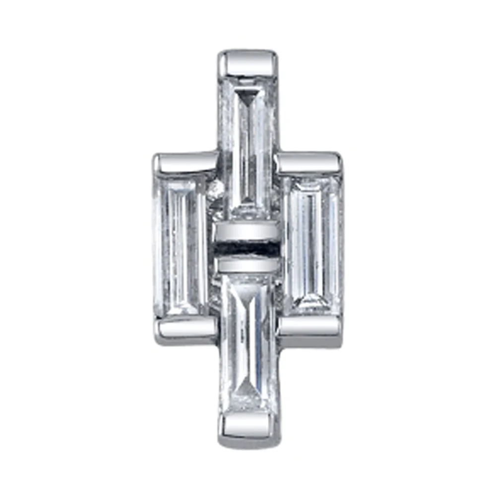 "Poise" Threaded End in Gold with DIAMONDS - Image 2