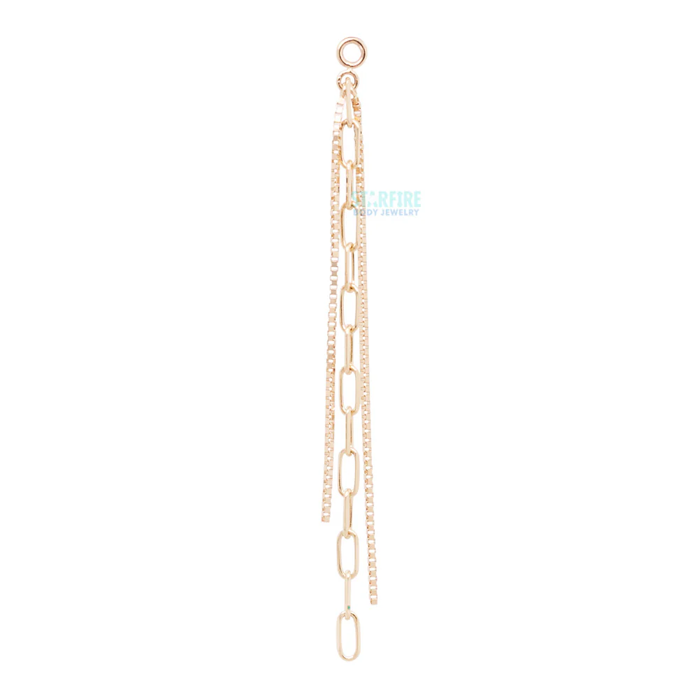 "Rapunzel" Chain Charm in Gold