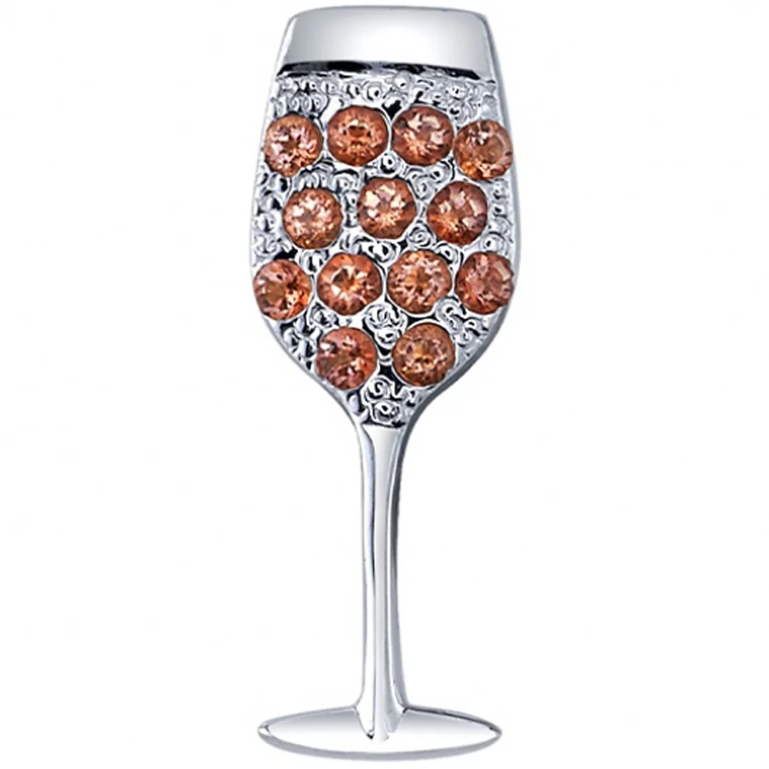 Rose in Gold with Champagne Sapphires - Image 2