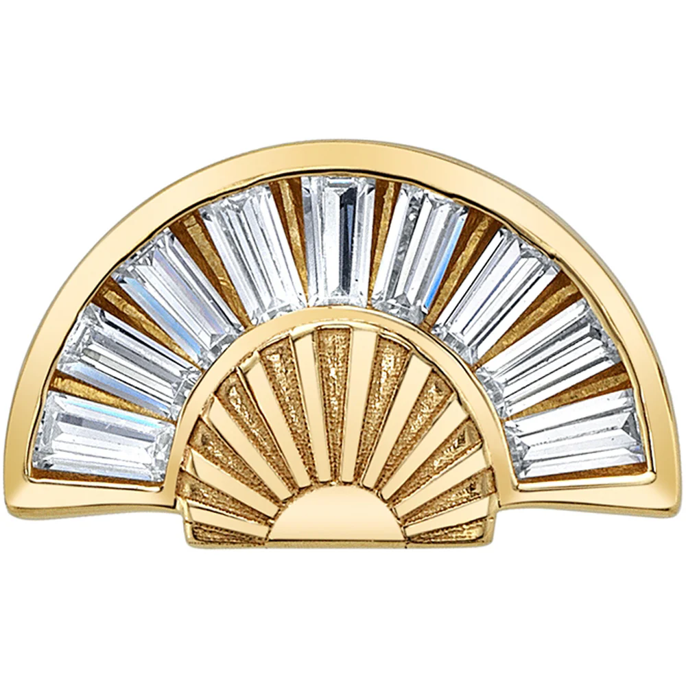 "Sensu" Threaded End in Gold & Platinum DIAMONDS - Image 2