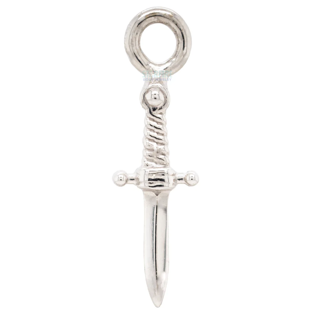 "Slasher Dagger" Charm in Gold & Platinum - Image 3