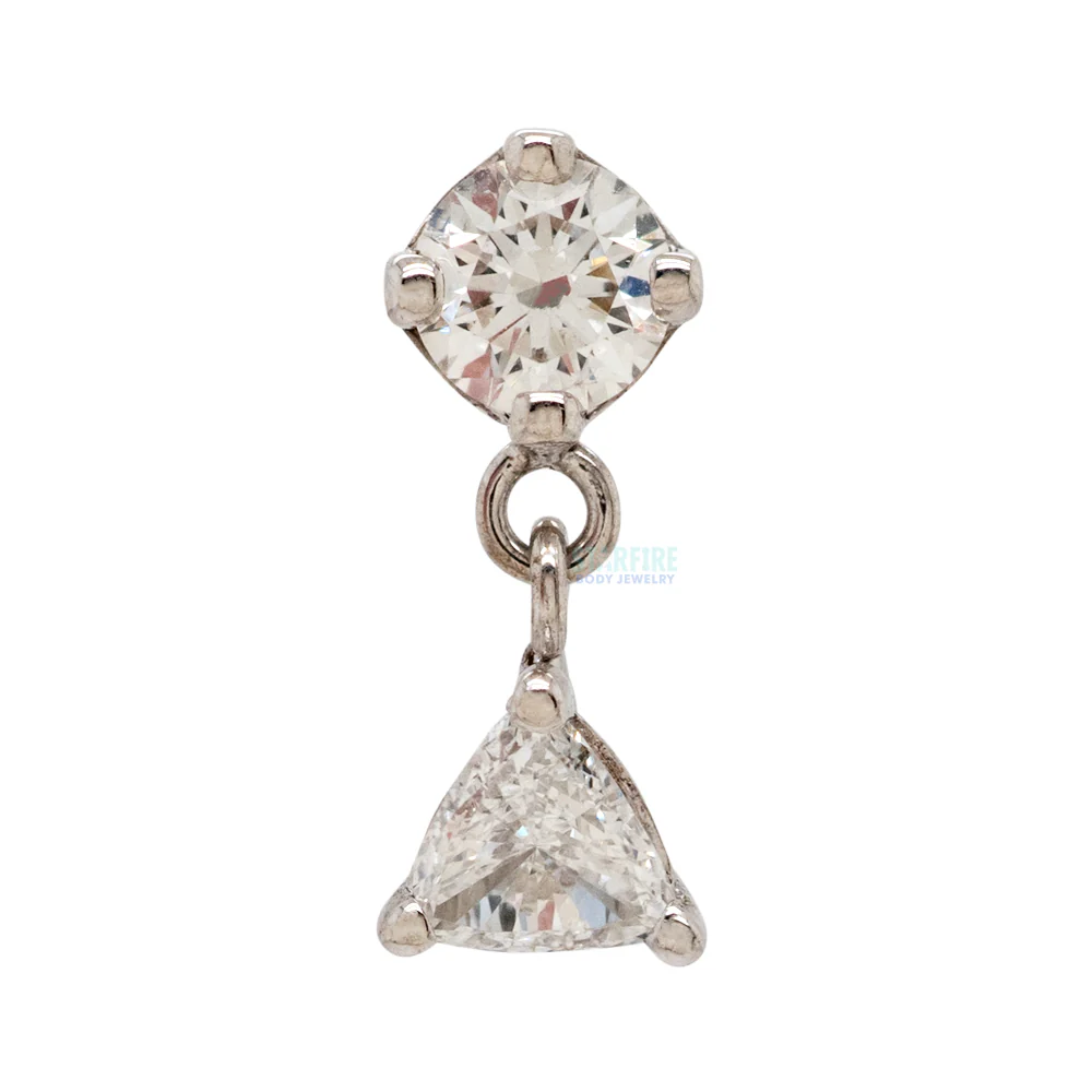 "Syndicate" Threaded End in Gold with DIAMONDS