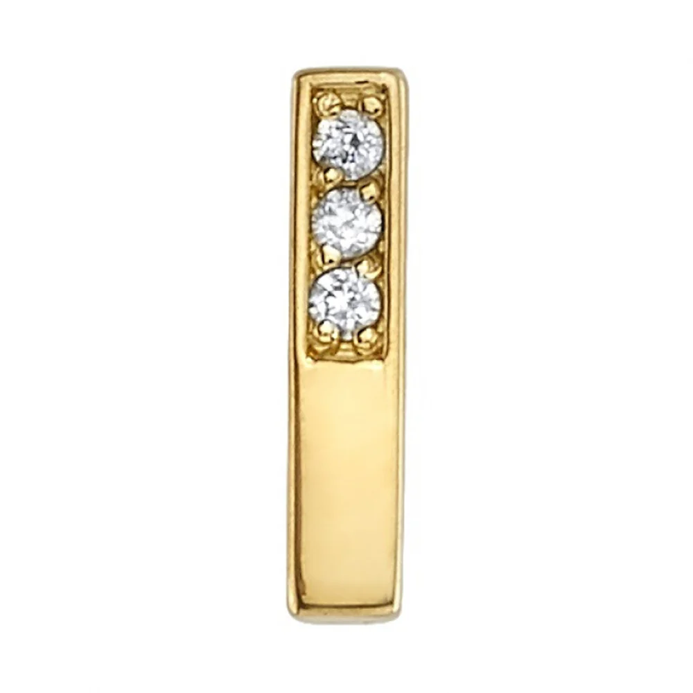 threadless: "Aquilia" Pin in Gold with DIAMONDS