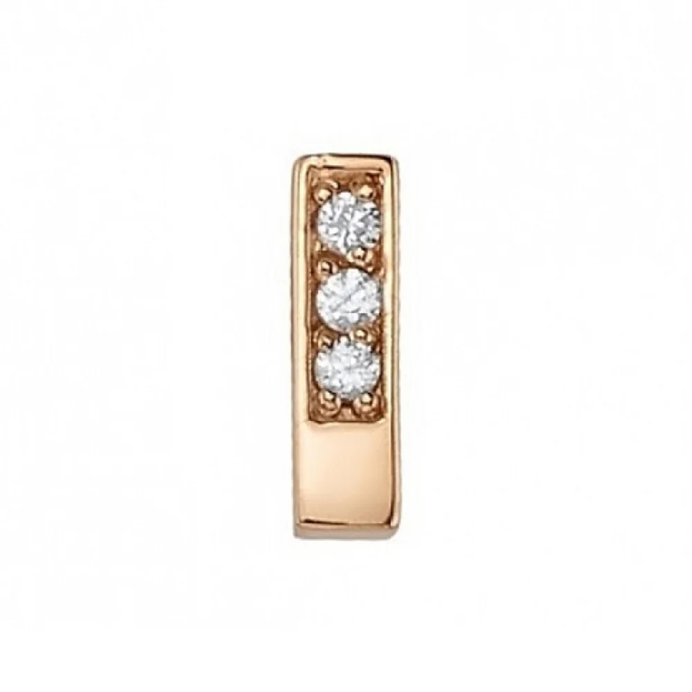threadless: "Aquilia" Pin in Gold with DIAMONDS - Image 2