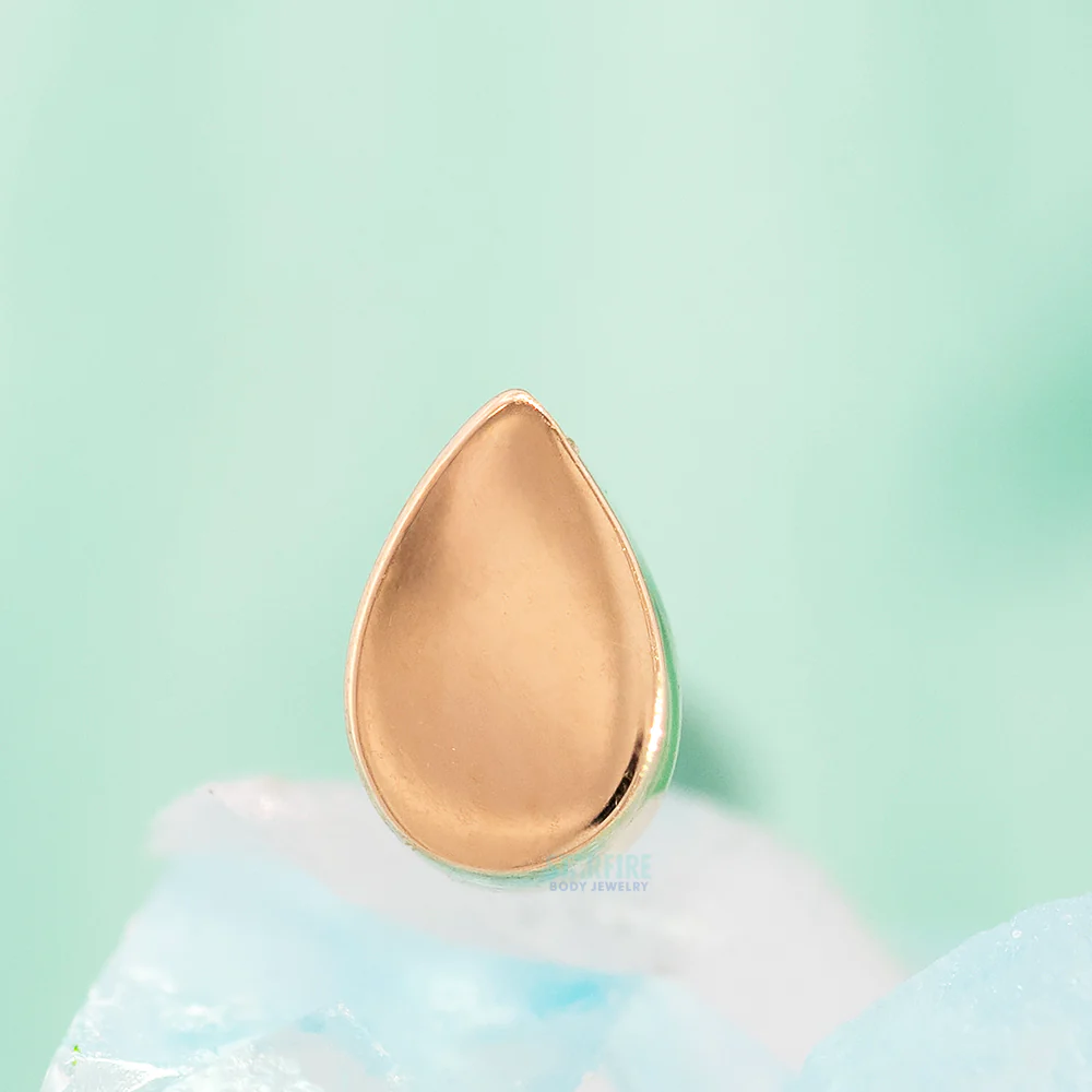 threadless: Flat Teardrop Pin in Gold - Image 2