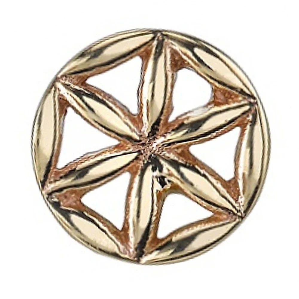threadless: "Flower of Life" Pin in Gold - Image 2