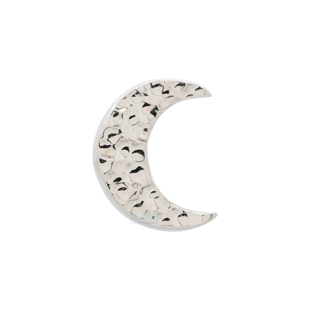 threadless: Hammered Crescent Moon Pin in Gold - Image 4