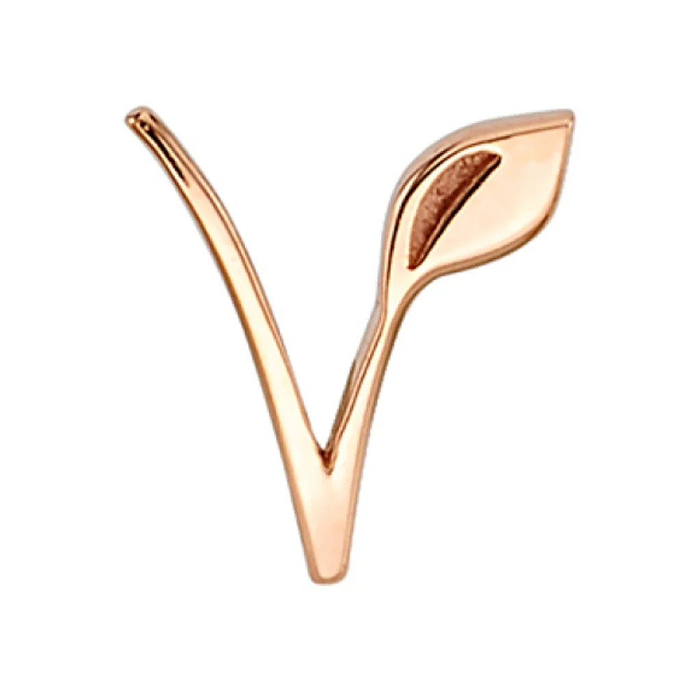 threadless: "Leafy V" Pin in Gold - Image 4