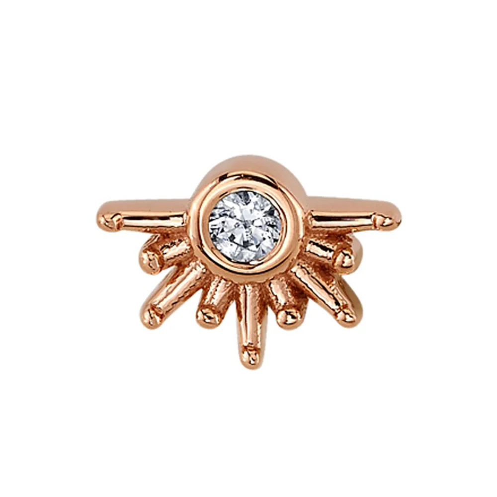 threadless: "Live to Tell" Pin in Gold with DIAMOND - Image 4