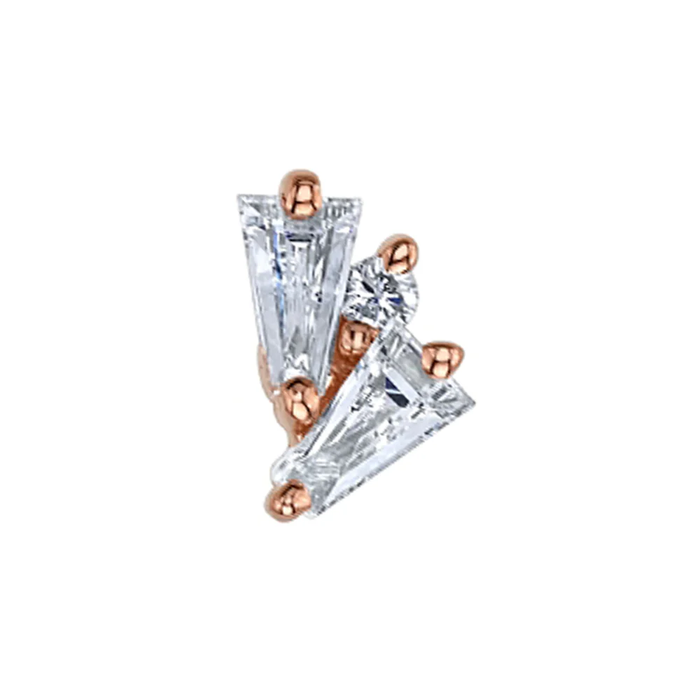 threadless: "Pillar" Pin in Gold with DIAMONDS