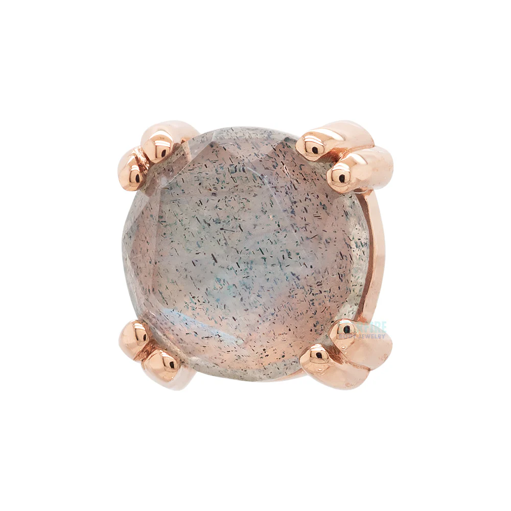 threadless: Rose Cut Labradorite Prong Set Pin in Gold & Platinum - Image 2