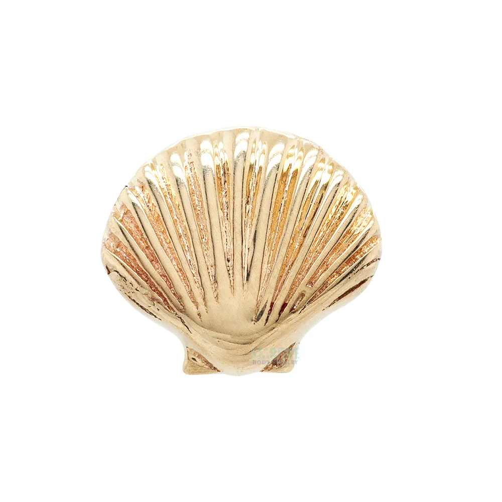 threadless: Seashell (Scallop Shell) Pin in Gold & Platinum - Image 3