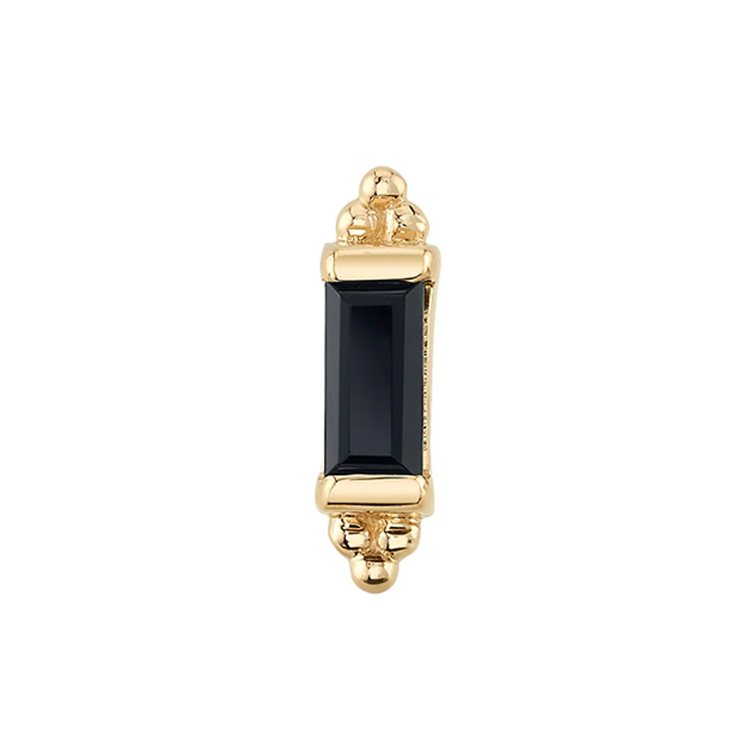 threadless: "Siva" Pin in Gold & Platinum with Black Diamond - Image 2