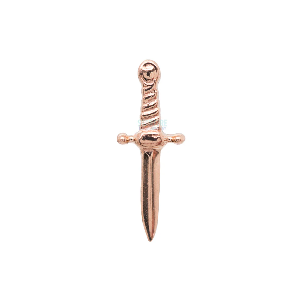 threadless: "Slasher Dagger" Pin in Gold - Image 5