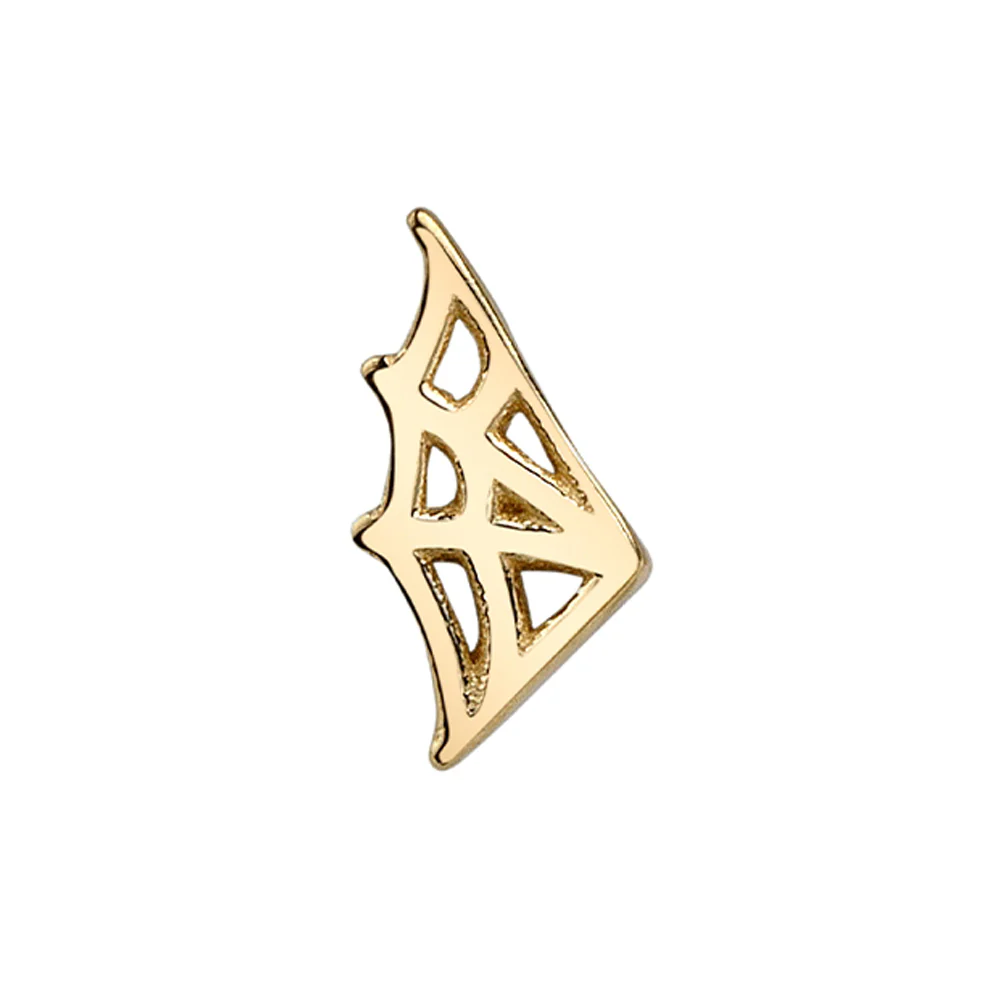 threadless: "Spidey Sense" Pin in Gold - Image 2