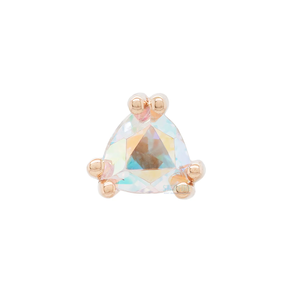 threadless: "Tanti" Pin in Gold with Mercury Mist Topaz - Image 3