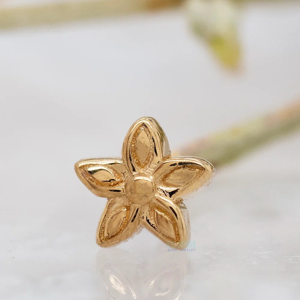 threadless: Tiny Hibiscus Pin in Gold - Image 2