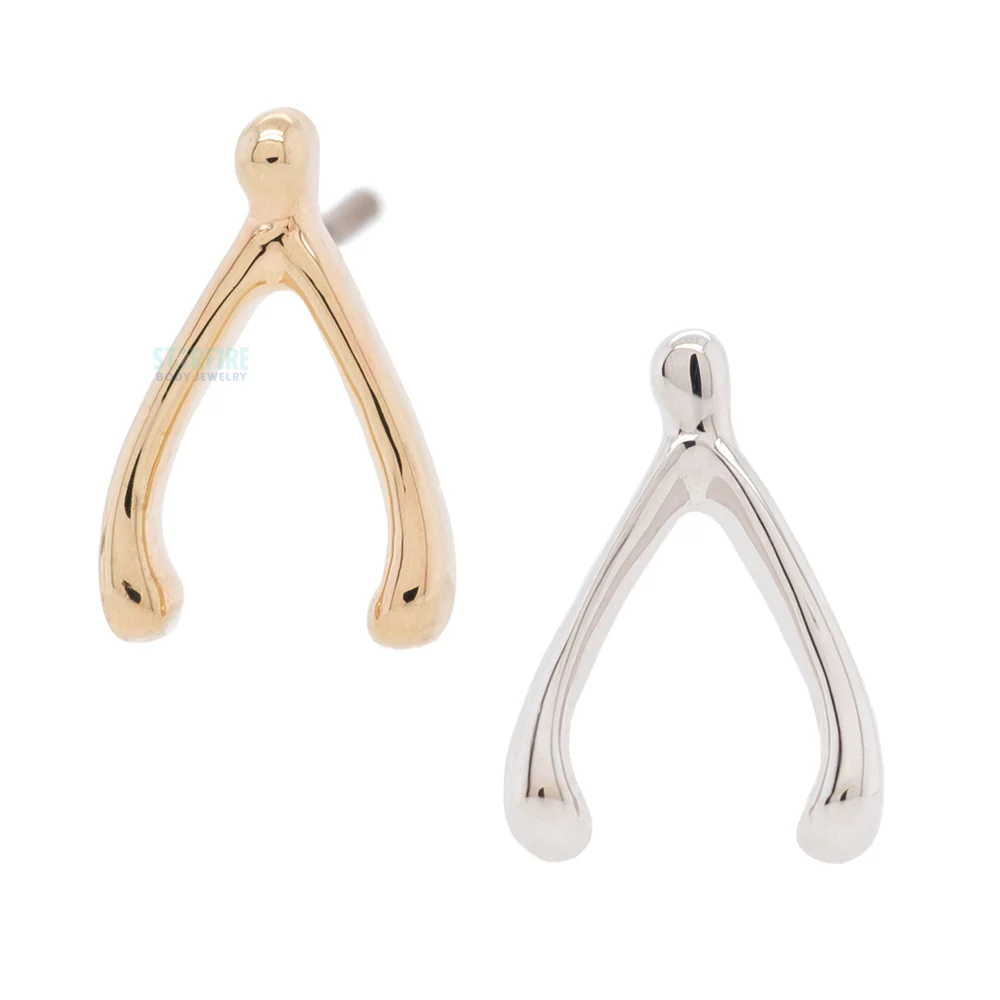 threadless: Wishbone Pin in Gold & Platinum