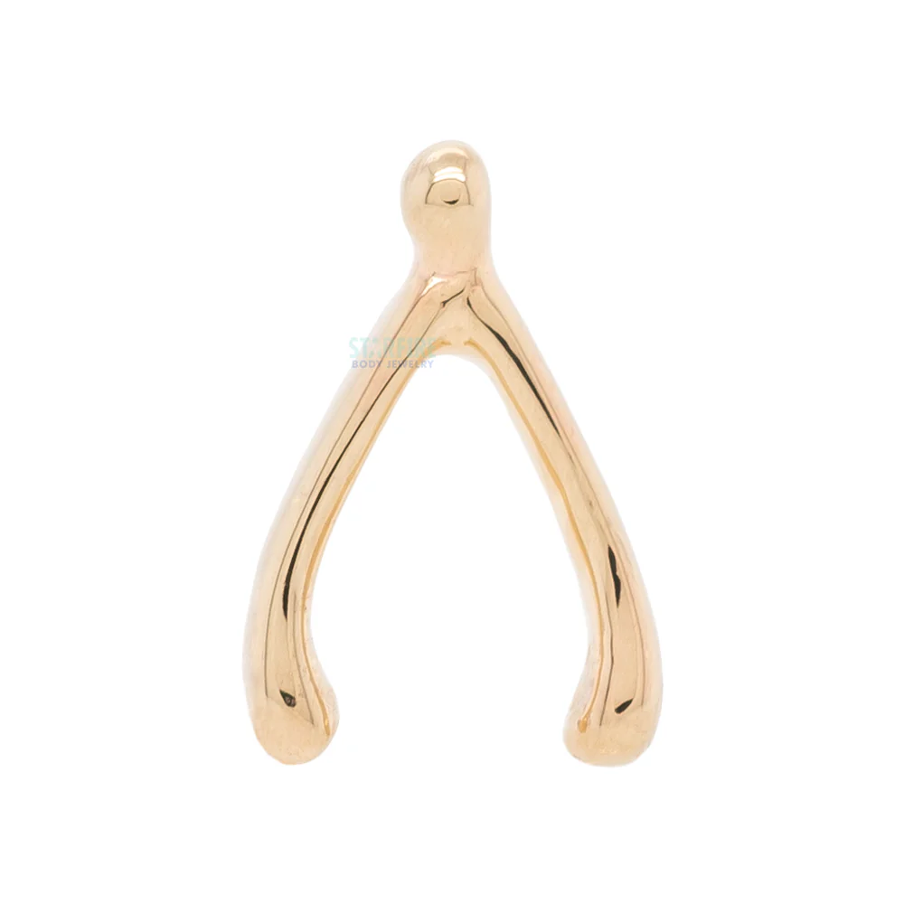 Wishbone Threaded End in Gold & Platinum - Image 3