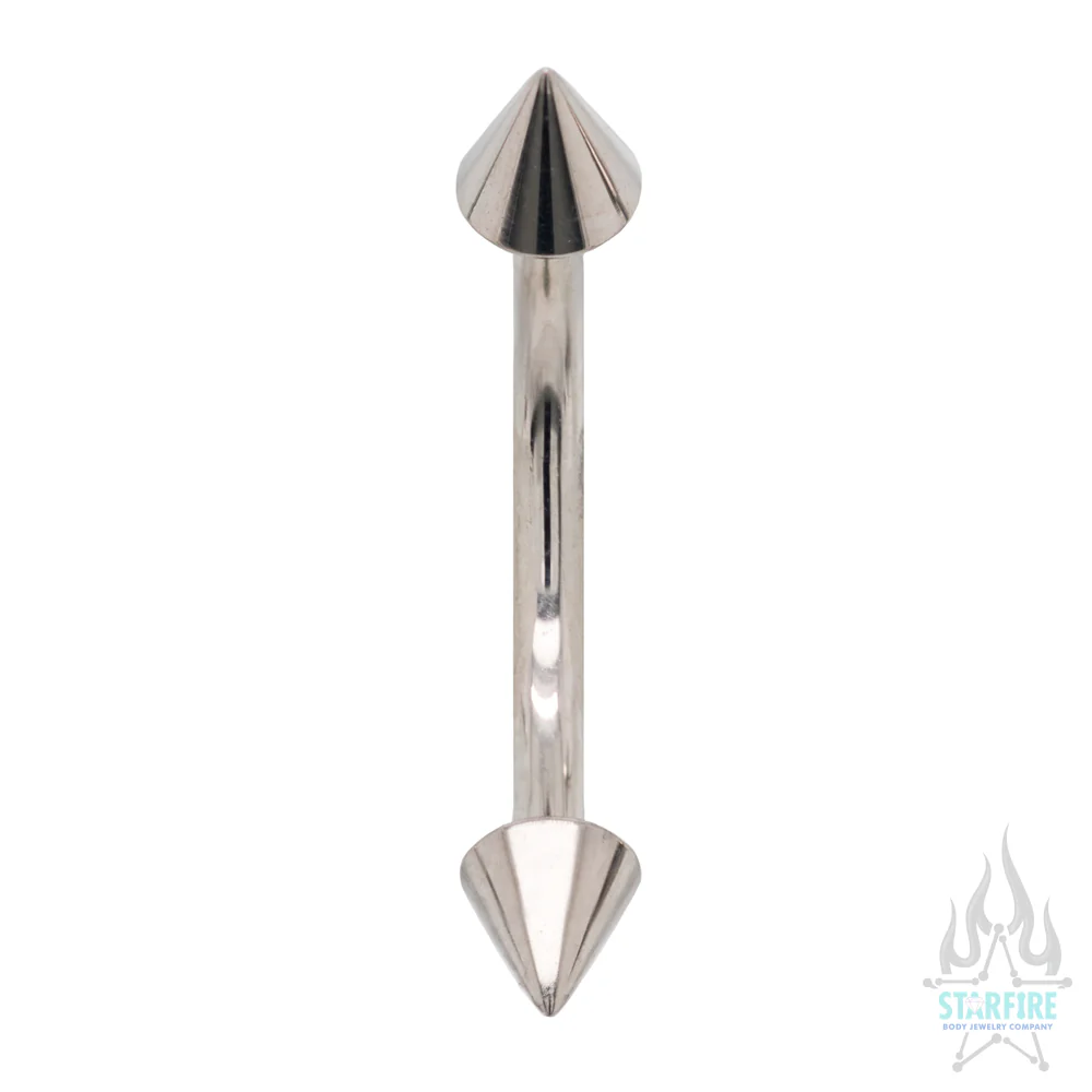 Cone Spikes Curved Barbell - Image 3