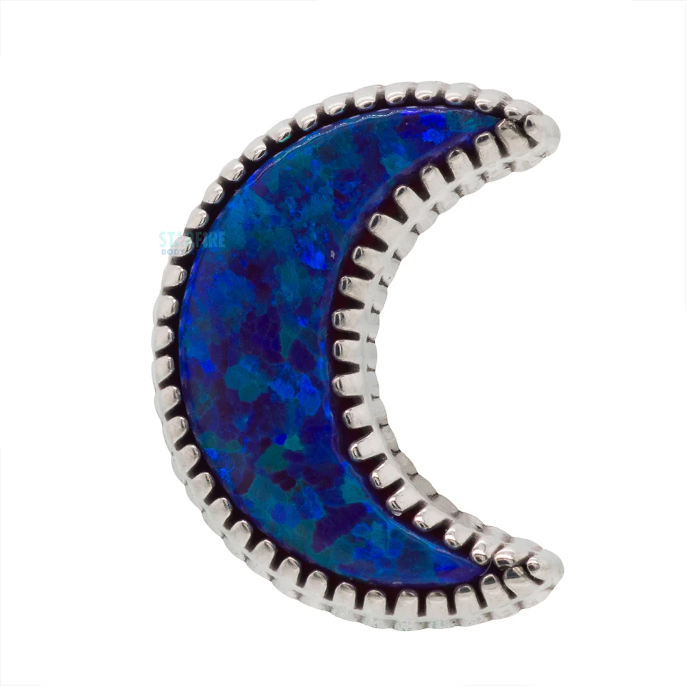 threadless: Cabochon Moon End in Gold with Opal - Image 10